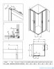 Deante Funkia Evo kabina prysznicowa kwadratowa 90x90cm Nero z wzorem KYC_ND99P